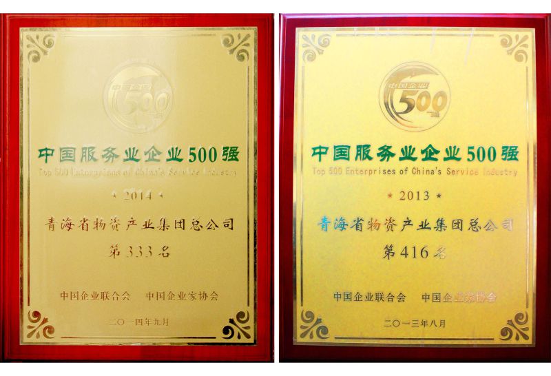 2013年度中國(guó)服務(wù)業(yè)企業(yè)500強(qiáng)